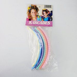 Vintage 1980's Kascades Pastel Banana Hair Clips, Pack of 5, NWT, Original